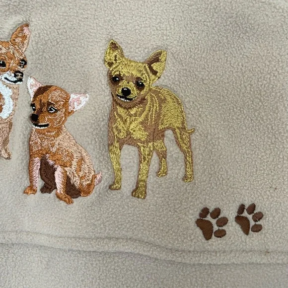 Bradford Exchange XL fleece chihuahua jacket - Picture 7 of 15